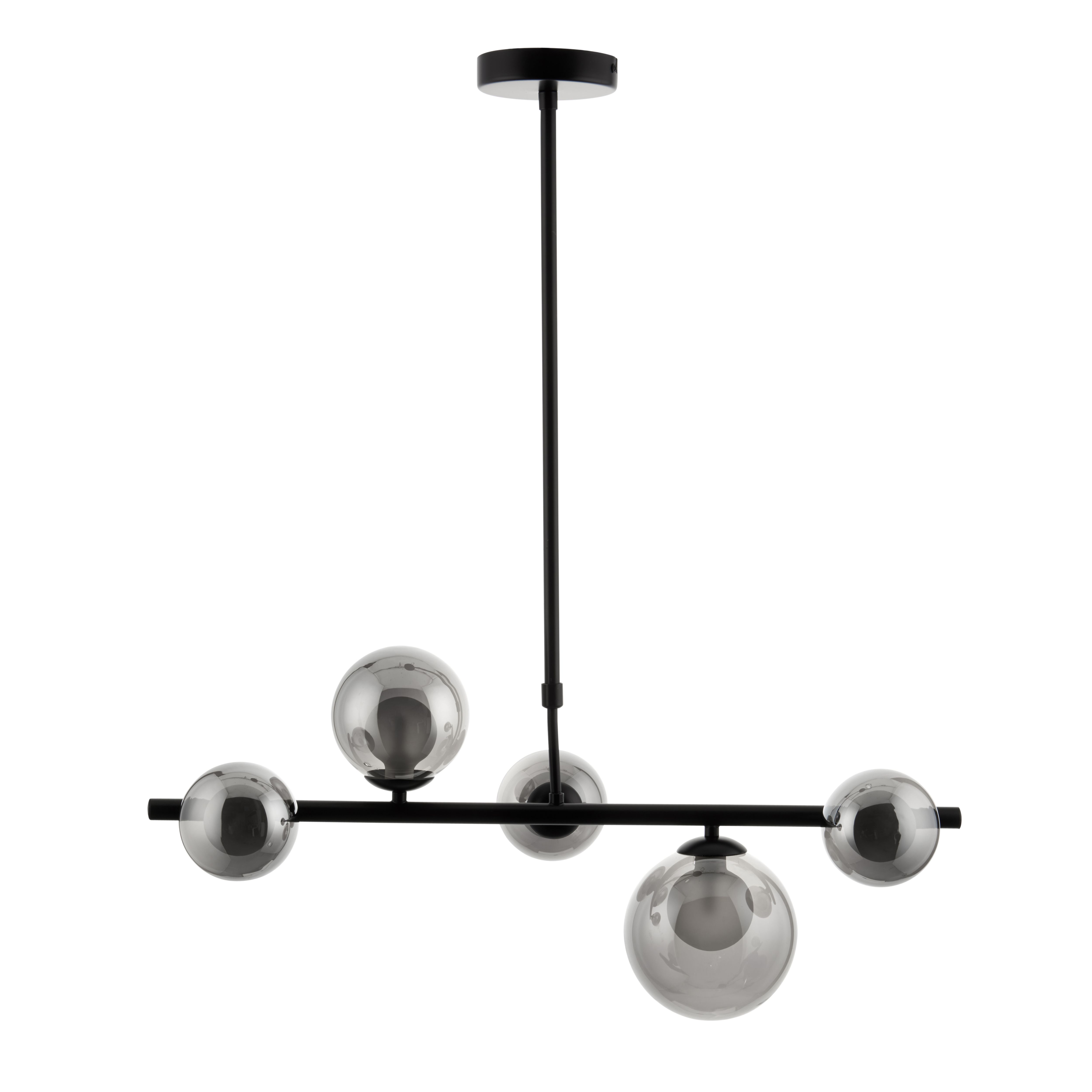 Cole black 5 Lamp LED Pendant ceiling light