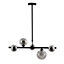 Cole Horizontal Black 5 Lamp Pendant ceiling light, (Dia)250mm