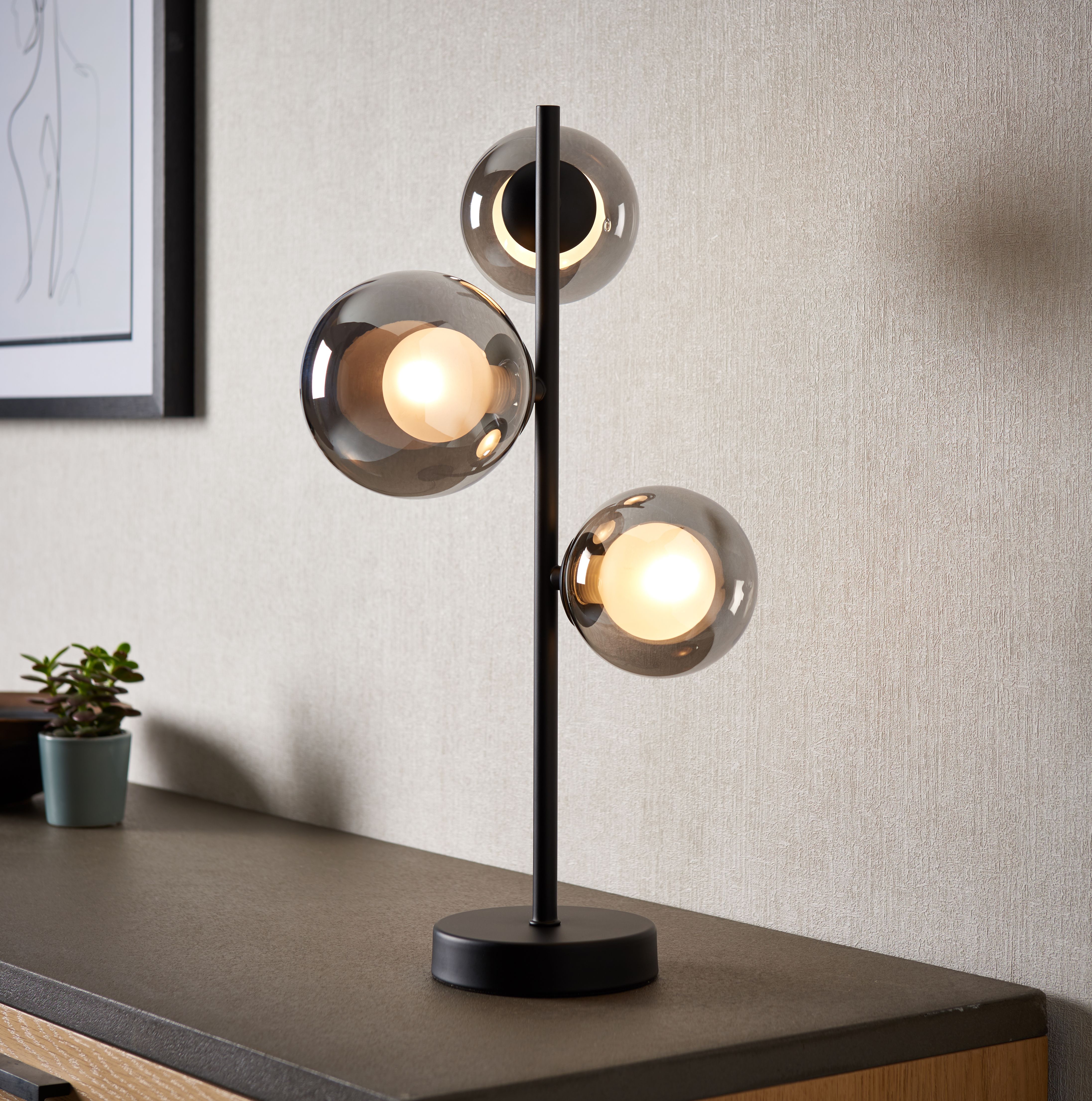 Cole Matt Black Table lamp