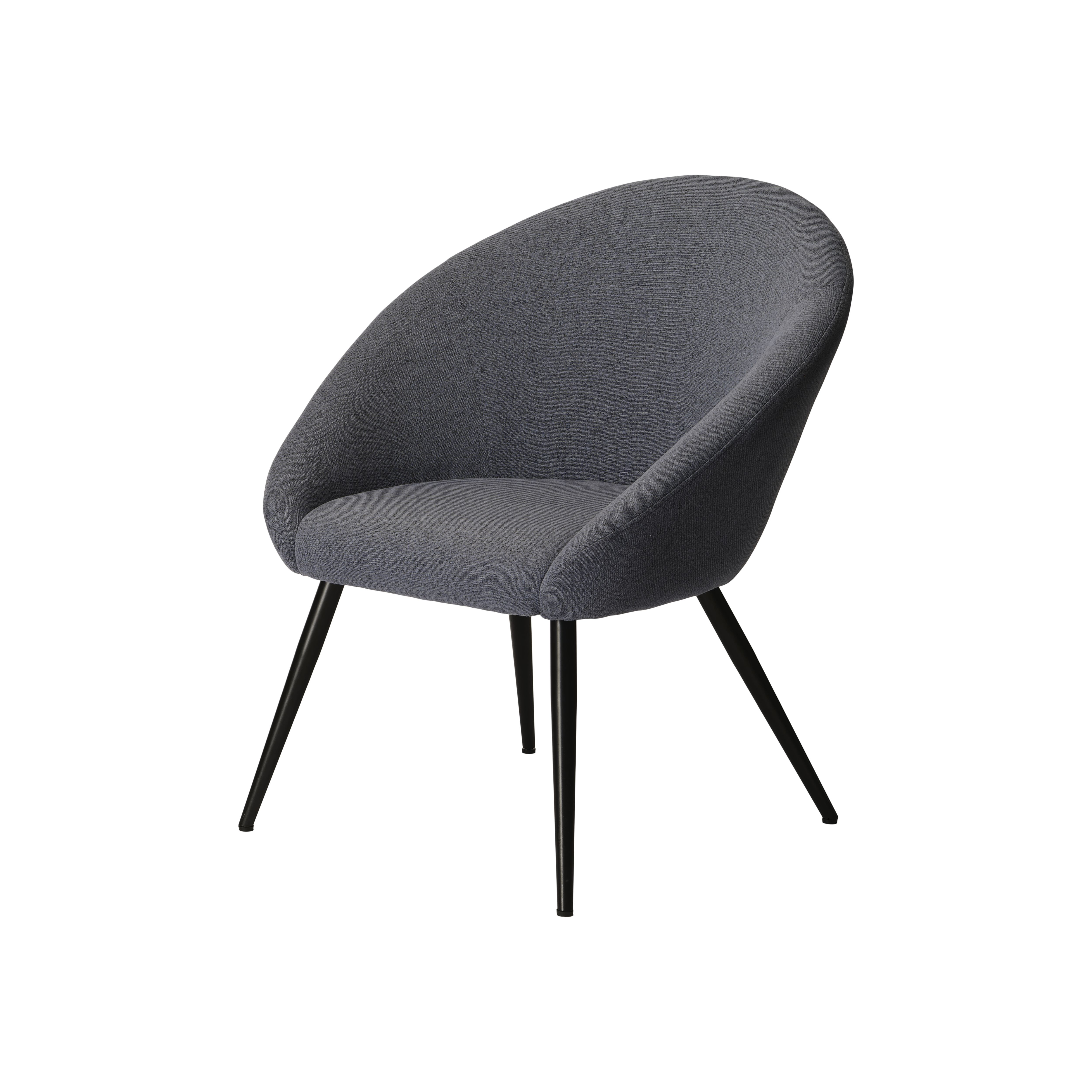 Turio deep blue velvet best sale effect chair