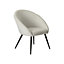 Colenso Light grey Linen effect Relaxer chair (H)845mm (W)730mm (D)665mm