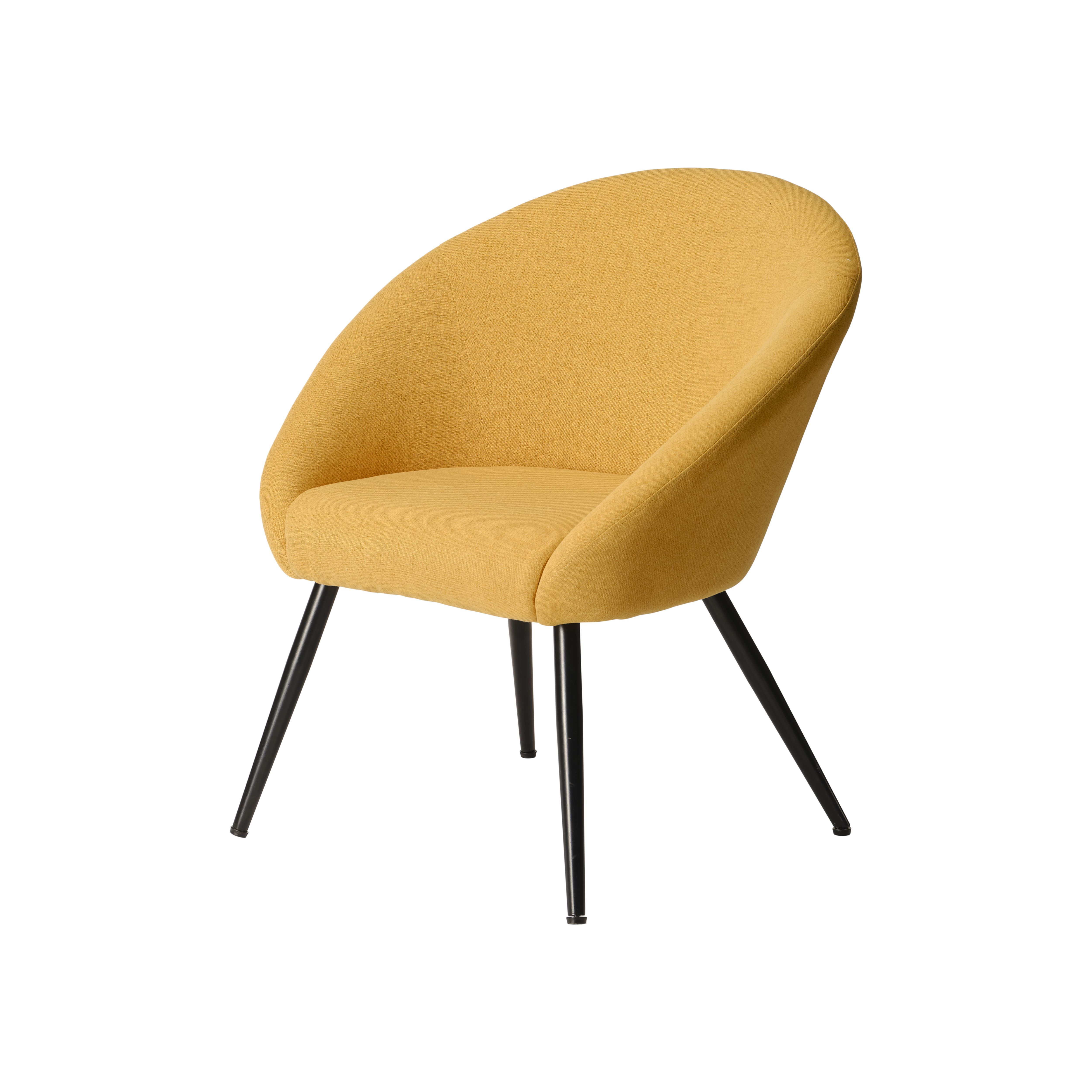 Colenso Yellow Linen effect Relaxer chair (H)845mm (W)730mm (D)665mm