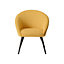 Colenso Yellow Linen effect Relaxer chair (H)845mm (W)730mm (D)665mm