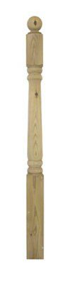 COLONIAL DECK POST 82X82X1195MM L