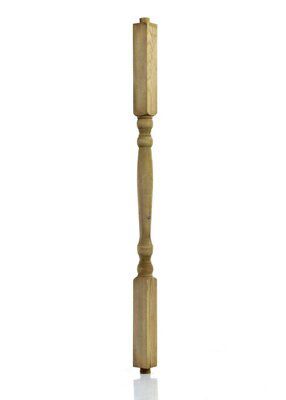 Colonial Softwood Deck spindle (W)42mm (T)42mm, Pack of 10