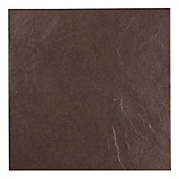 Colorado Chocolate Stone effect Wall & floor Tile, Pack of 9, (L)333mm (W)333mm