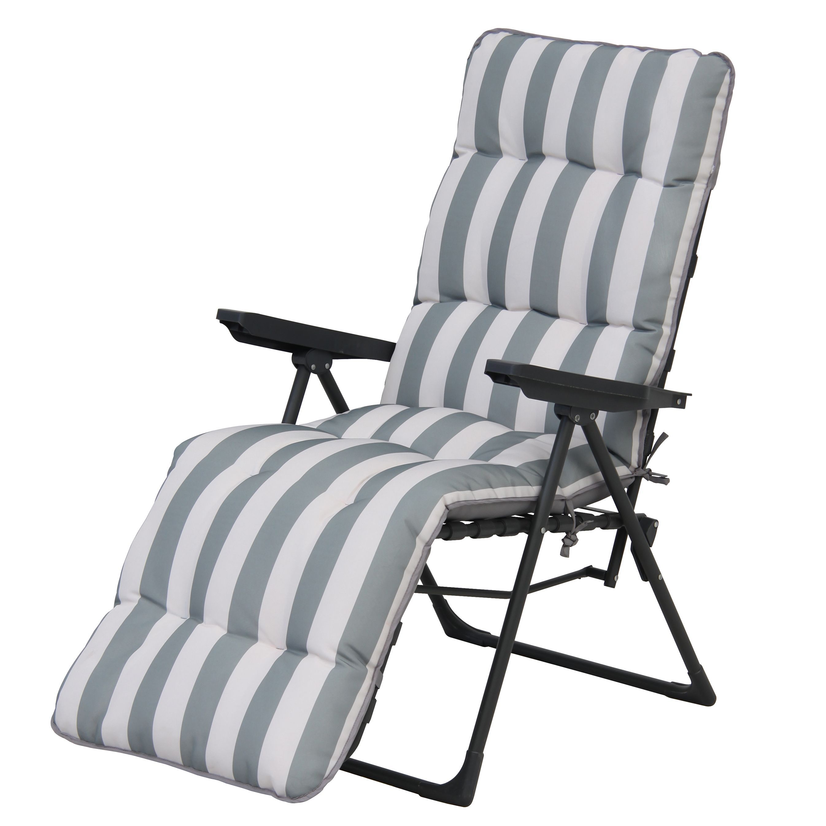 Colorado Grey Metal Foldable Relaxer Chair DIY at B Q