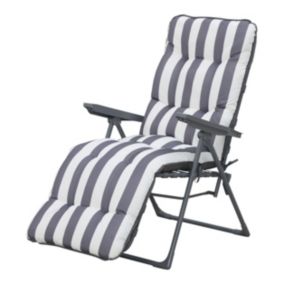 Colorado Grey Metal Sun lounger