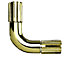 Colorail Brass effect Metal Elbow joiner (Dia)19mm