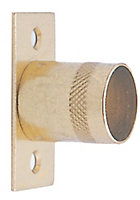 Colorail Brass effect Steel Rail centre bracket (Dia)19mm, Pack of 2