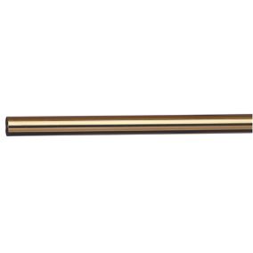 Colorail Brass effect Steel Round Tube, (L)1.83m (Dia)19mm