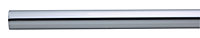 Colorail Chrome effect Steel Round Tube, (L)1.22m (Dia)25mm