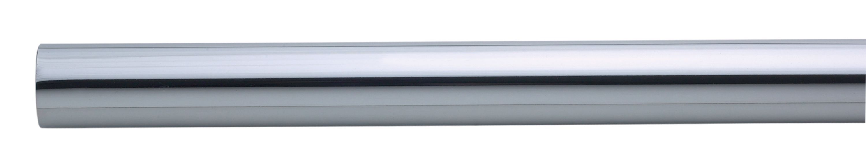 Colorail Chrome effect Steel Round Tube, (L)1.22m (Dia)25mm