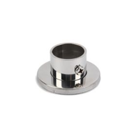 Colorail Heavy duty Polished Chrome effect Stainless steel Rail end socket (L)19mm (Dia)19mm