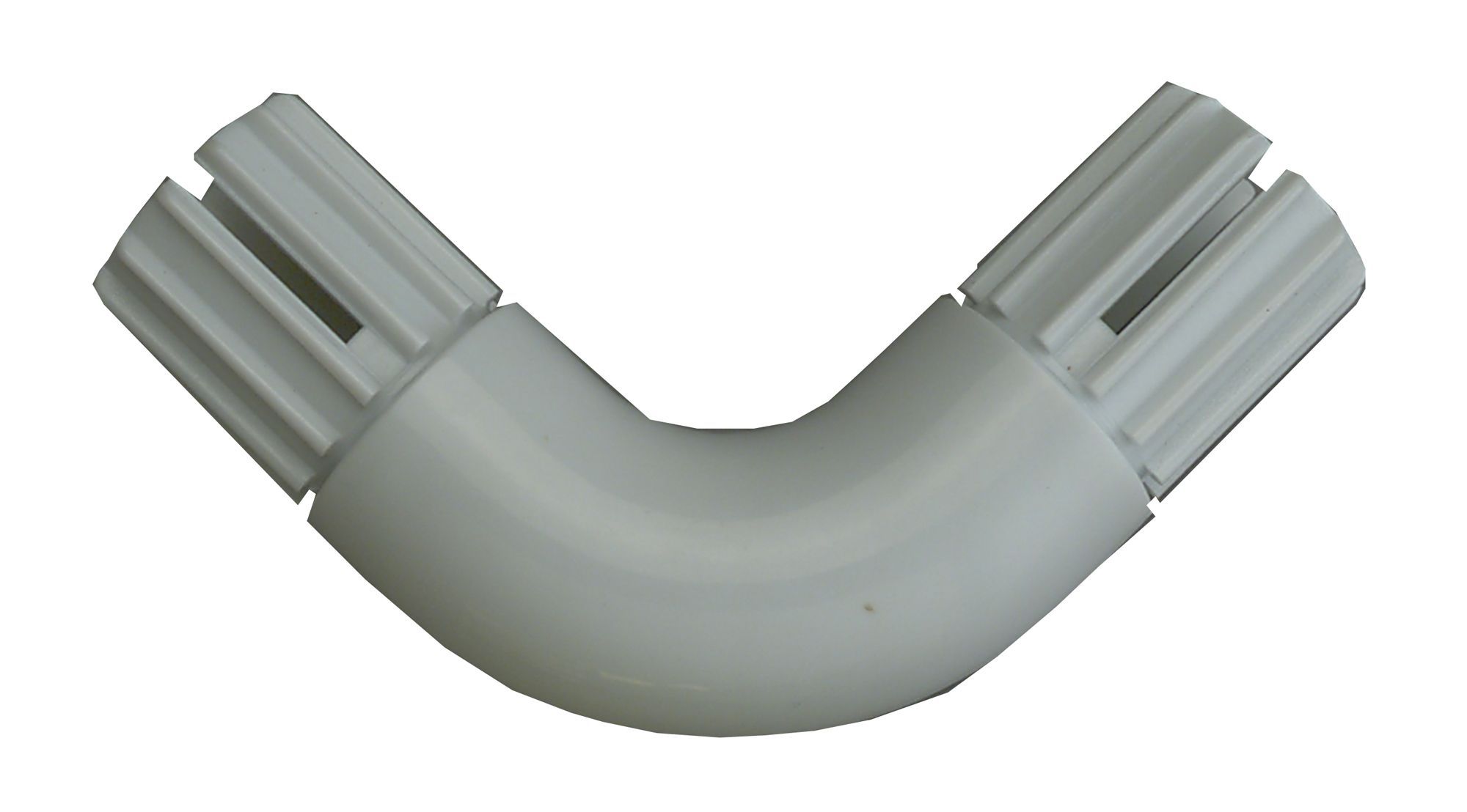 Colorail White Metal Elbow joiner (Dia)19mm