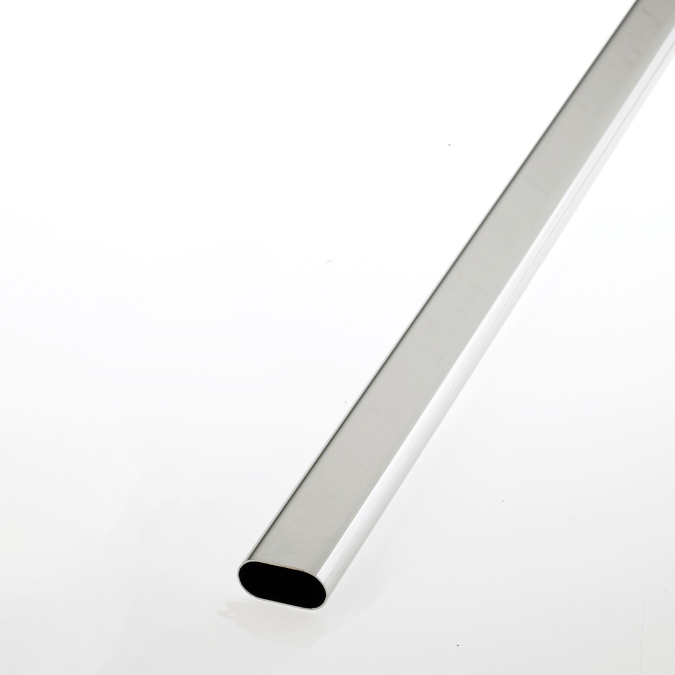 colorail white steel oval tube l 1 22m diy at b q