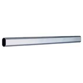 Colorail White Steel Oval Tube, (L)1.83m
