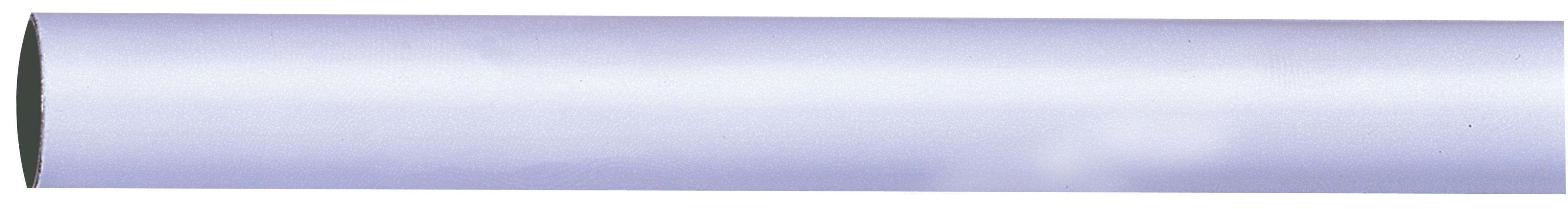 Colorail White Steel Round Tube, (L)0.91m (Dia)19mm