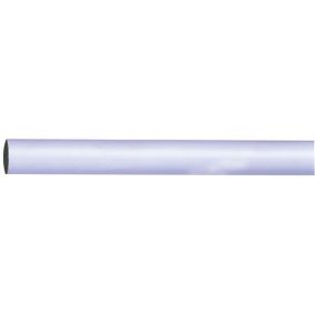 Colorail White Steel Round Tube, (L)0.91m (Dia)19mm