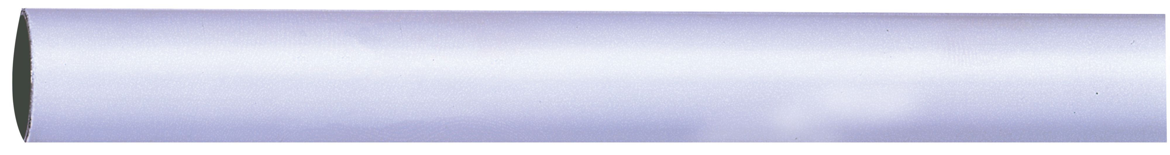 Colorail White Steel Round Tube, (L)1.83m (Dia)19mm