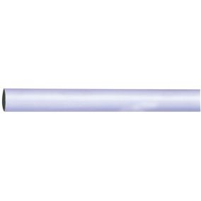 Colorail White Steel Round Tube, (L)1.83m (Dia)19mm