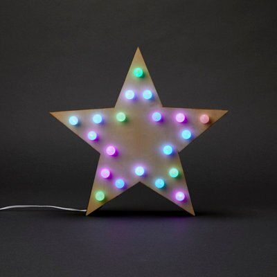 Colour changing Star LED - (H)285mm