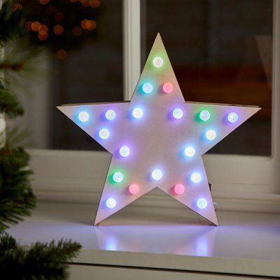 Colour changing Star LED - (H)285mm