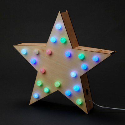 Colour changing Star LED - (H)285mm