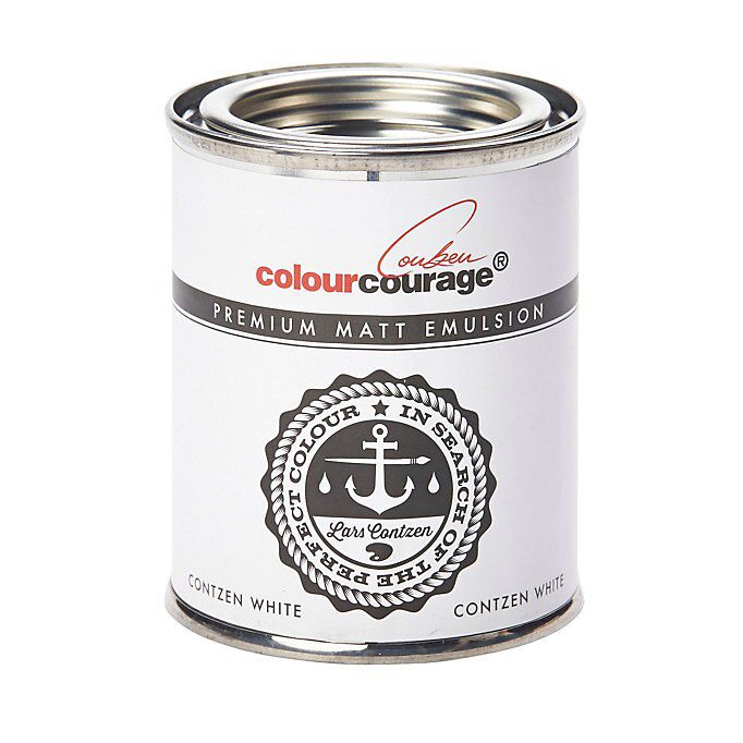 colourcourage Contzen white Matt Emulsion paint, 125ml