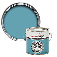 colourcourage Majolica blue Matt Emulsion paint, 2.5L