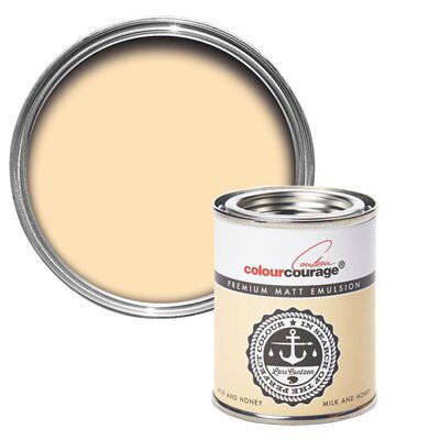 colourcourage Milk & honey Matt Emulsion paint, 125ml