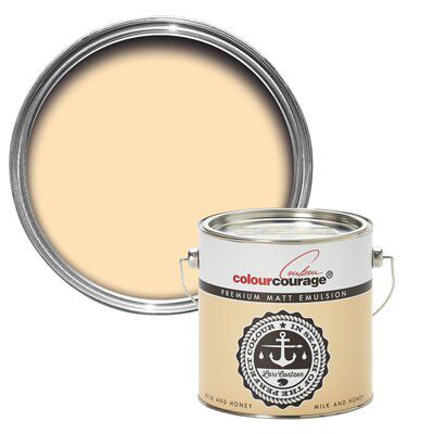 colourcourage Milk & honey Matt Emulsion paint, 2.5L