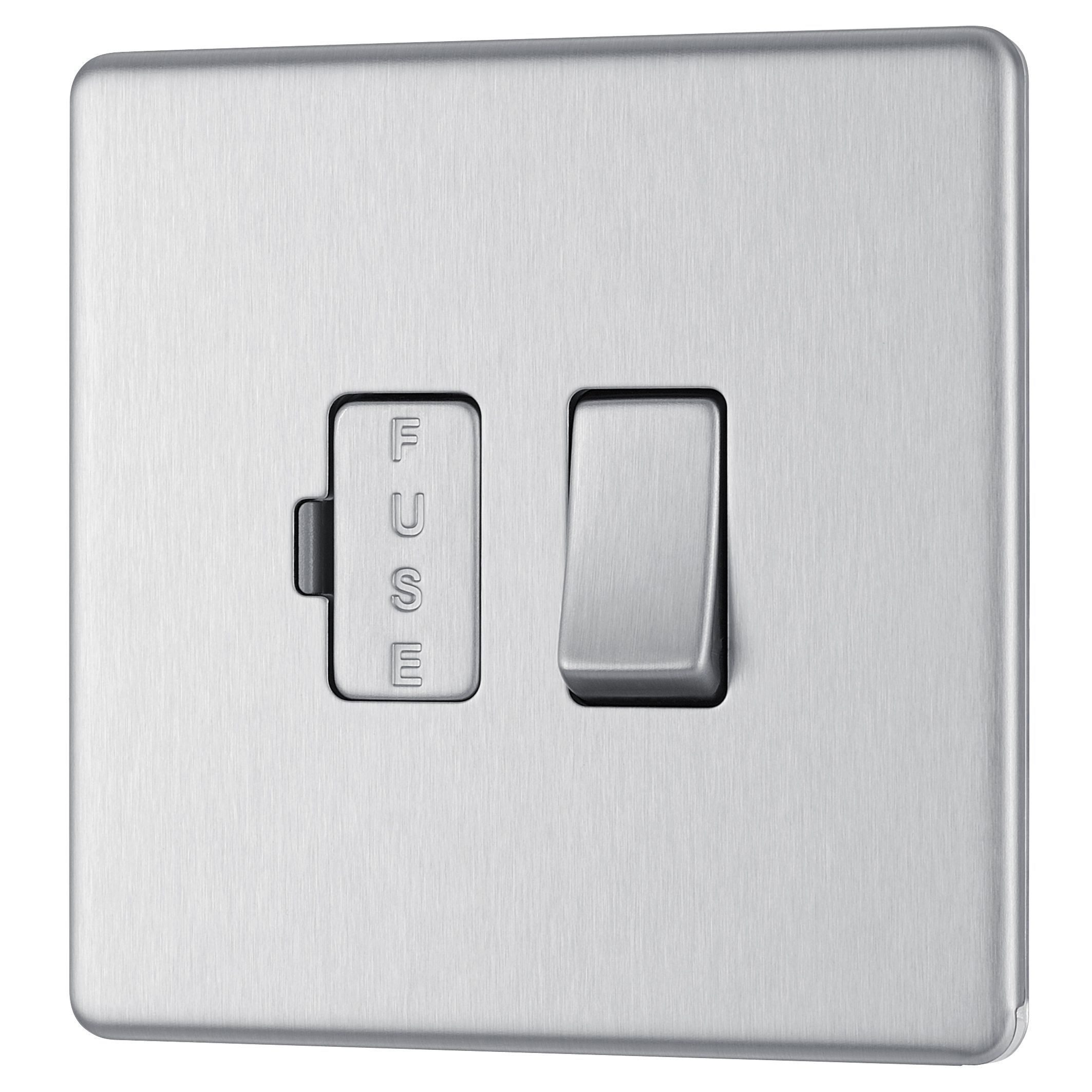 Colours 13A 1 gang Flat profile Switched Fused connection unit