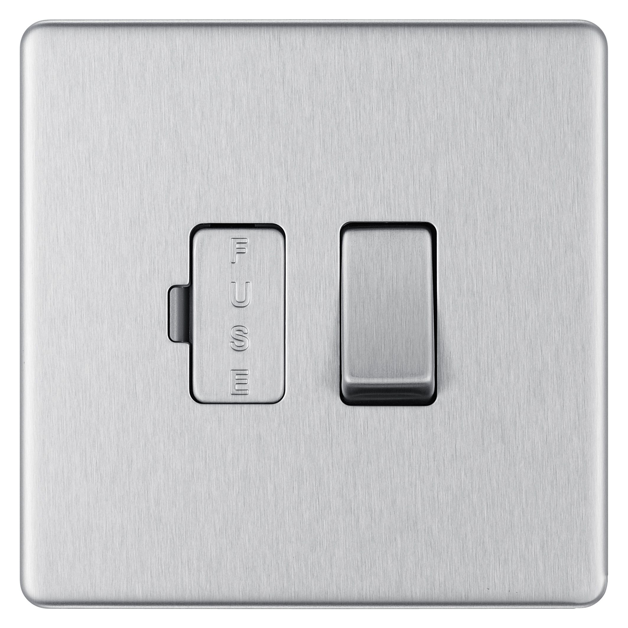 Colours 13A 1 gang Flat profile Switched Fused connection unit