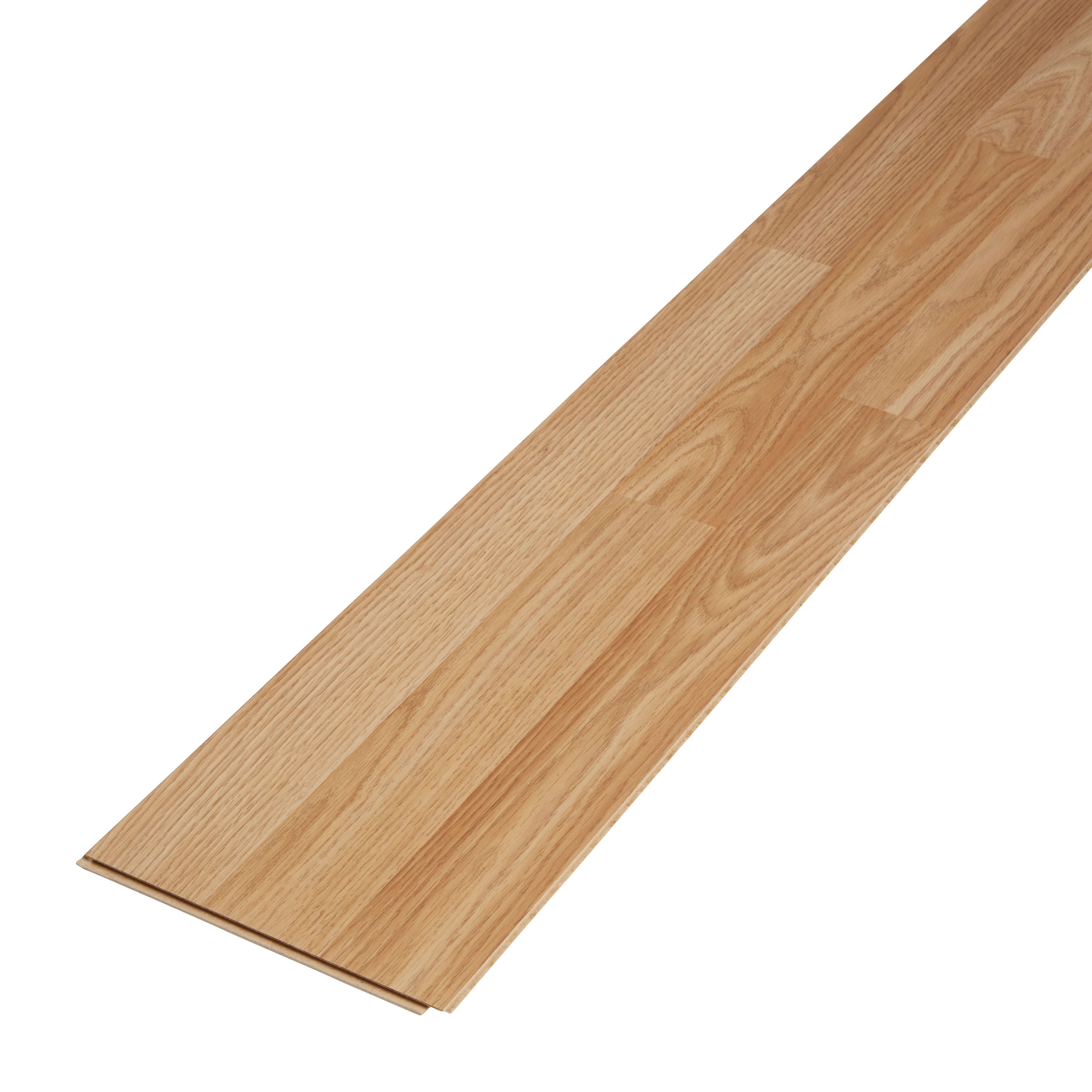 3-Strip Colours Oak effect Laminate Flooring 12 Pack