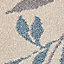 Colours Aaliyah Beige & blue Trailing leaf Large Rug 230cmx160cm