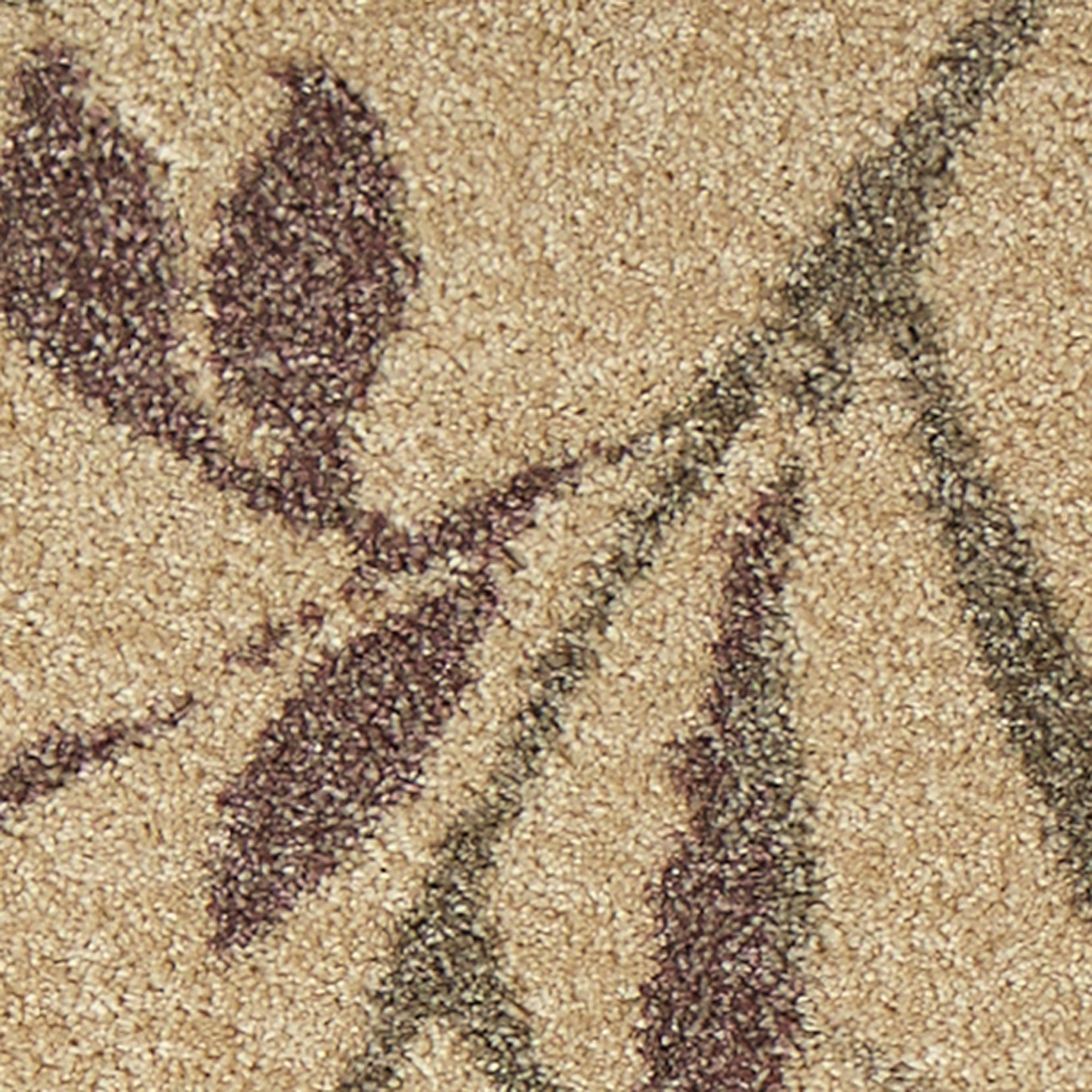 Colours Aaliyah Beige & purple Trailing leaf Medium Rug, (L)170cm x (W)120cm