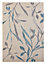 Colours Aaliyah Trailing leaf Beige & blue Rug (L)1.7m (W)1.2m