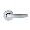 Colours Abla Stainless steel effect Aluminium Straight Latch Door handle (L)109mm