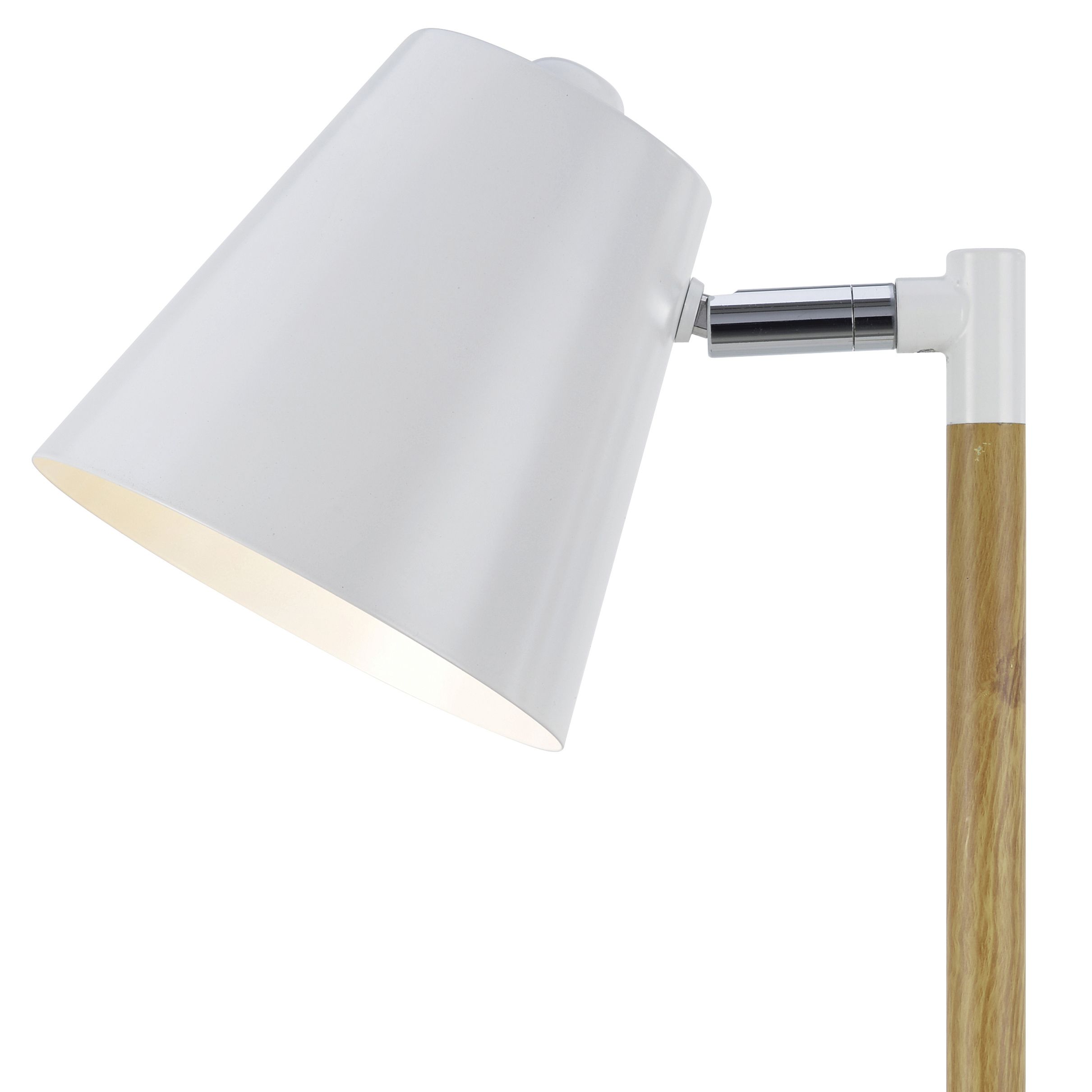 Colours Adelsbury Matt White Halogen Table lamp