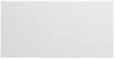 Colours Agatha White Gloss Ceramic Indoor Wall Tile, Pack of 15, (L)400mm (W)200mm