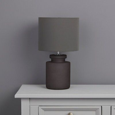 Colours Aitkin Grey Table lamp