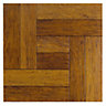 Colours Alaunda Natural Rustic oak effect Vinyl tile, Pack of 6