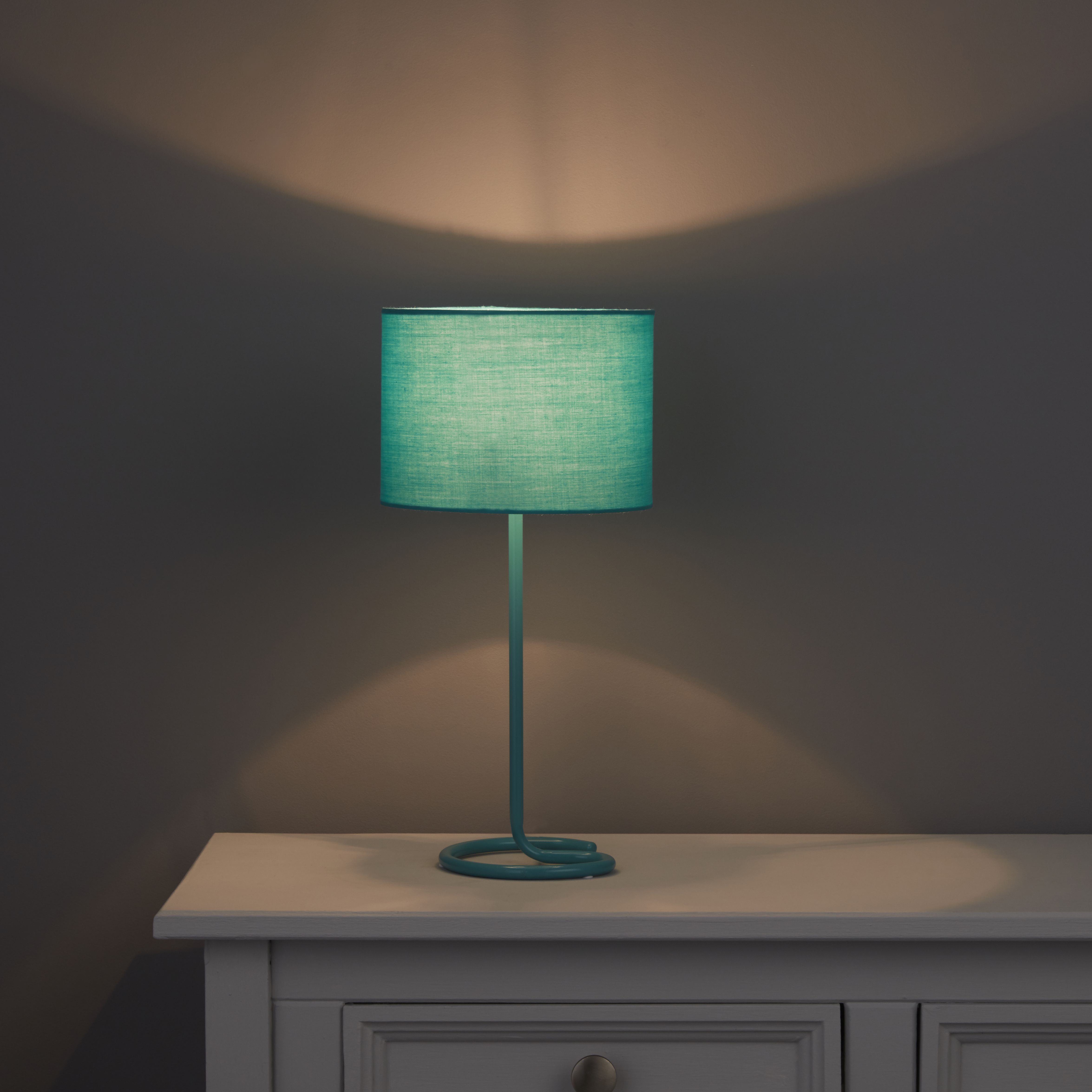 Colours Alexa Matt Sky blue Table lamp