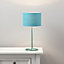 Colours Alexa Matt Sky blue Table lamp
