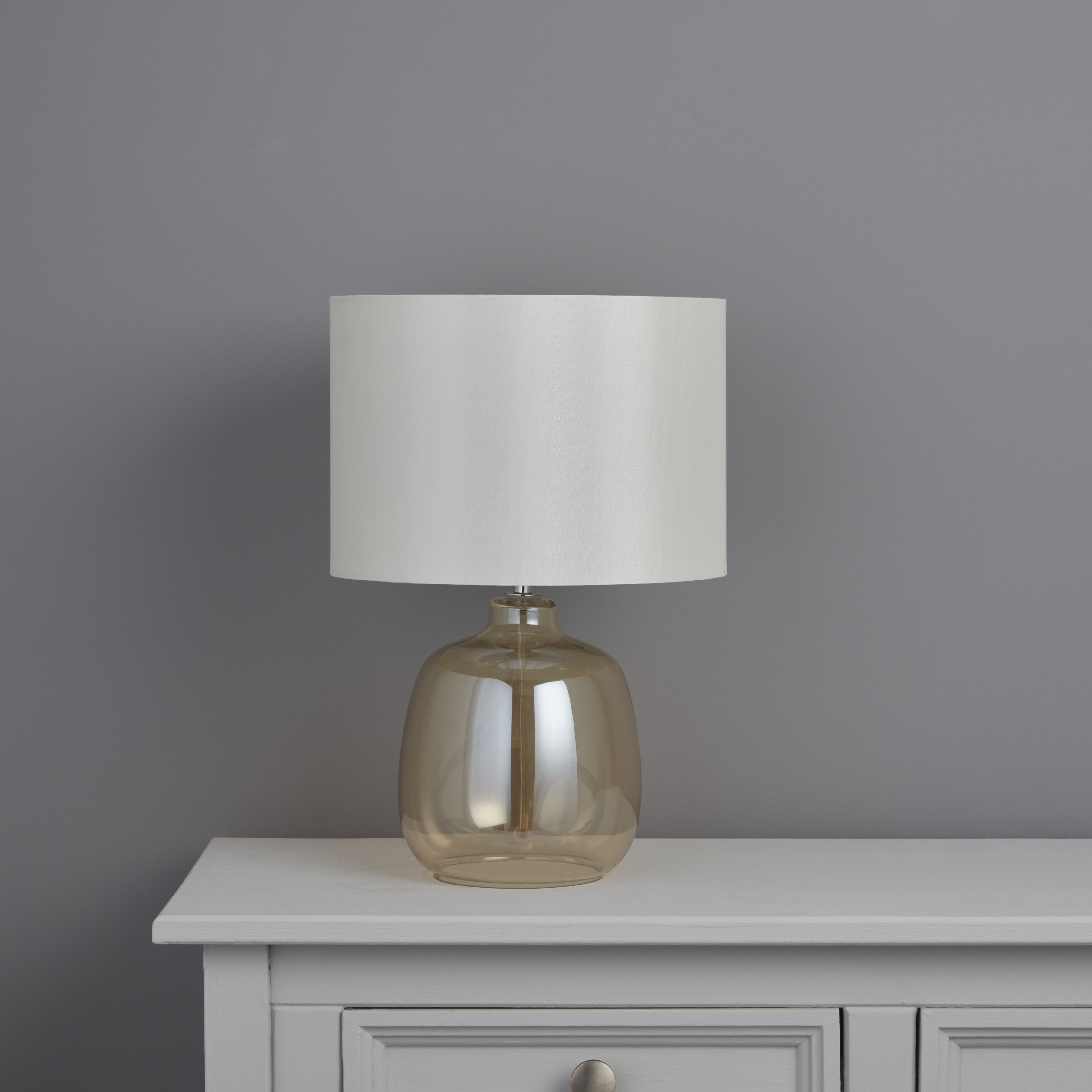 Colours Alphie Matt Champagne Table lamp