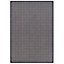 Colours Amara Houndstooth Black & grey Rug (L)1.6m (W)1.2m