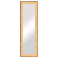 Colours Andino bullnose Oak effect Rectangular Framed Mirror, (H)132.8cm (W)1.5cm