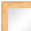 Colours Andino bullnose Oak effect Rectangular Framed Mirror, (H)132.8cm (W)1.5cm