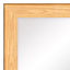 Colours Andino bullnose Oak effect Rectangular Wall-mounted Framed Mirror, (H)106cm (W)76cm